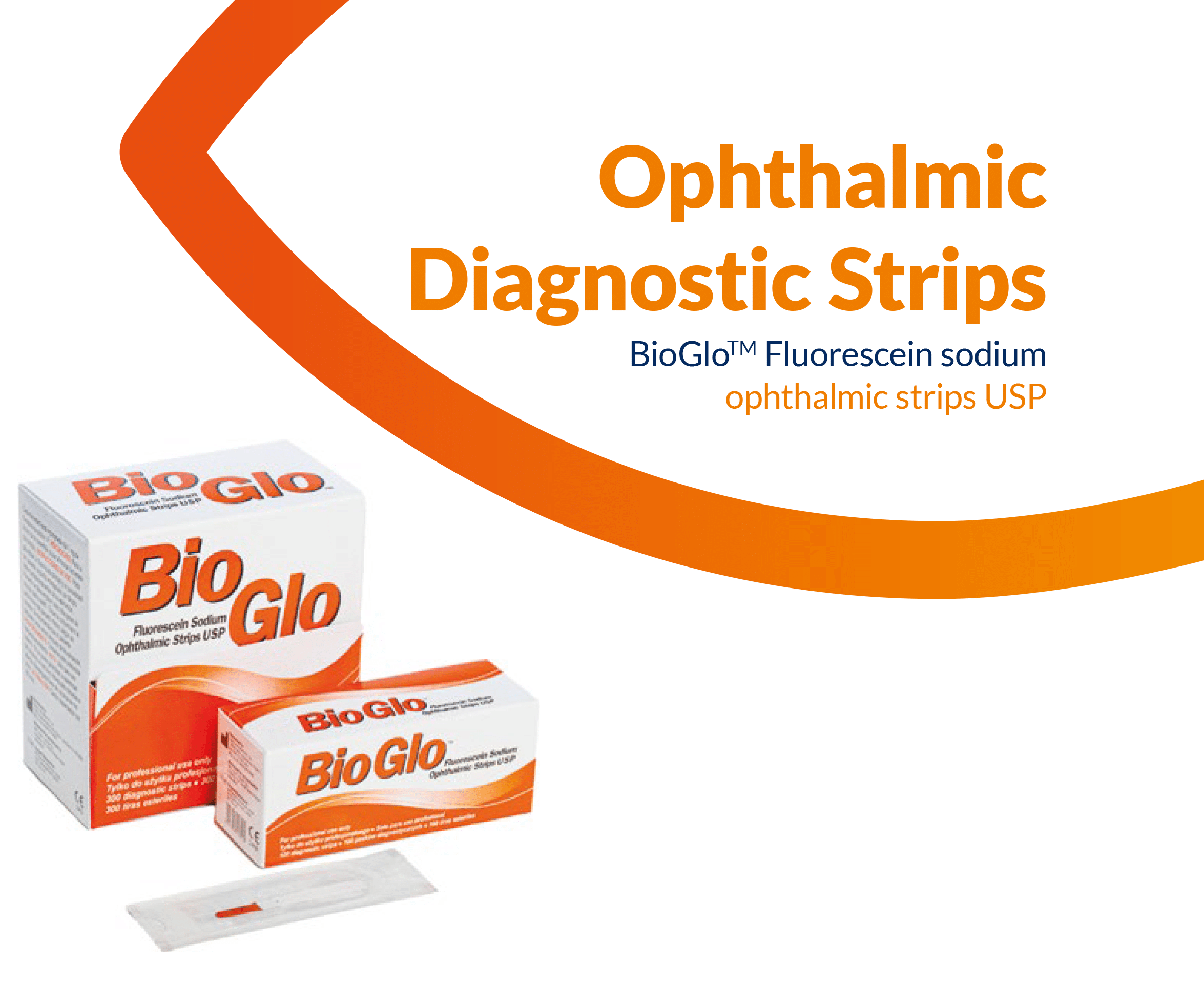 Tearflo BioGlo®Fluorescein sodium ophthalmic strips USP / TearFlo®Sterile tear ...